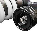 Resorte del amortiguador trasero diseñado para soportar cargas pesadas y condiciones de terreno accidentado.