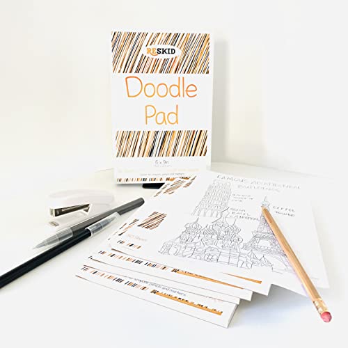 Reskid Drawing Paper Pad (6 X 9 Inches) - 50 Sheets, 4-Pack - Coloring Art Pads For Kids, Sketch Pad For Drawing Kids (6X9) #TOP4