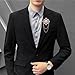 Gold Tone Crystal Brooch for Men,Vintage Tassels Pin Brooch Statement Rhinestones Multicolor Gemstone Engraving Corsage Fashion Suit Pins (White)