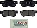 Bosch BE813 Blue Disc Brake Pad Set for Select Hyundai Azera, Elantra, Santa Fe, Sonata, Tucson, XG300/350; KIA Amanti, Optima, Sportage - REAR