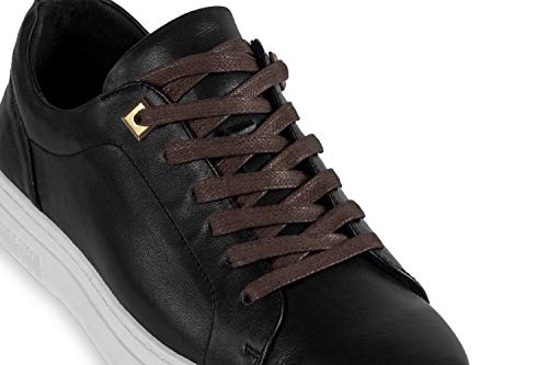 Shoemate Flat Waxed Cotton Shoe Laces For Boots & Dress Shoes, Shoe Strings,Brown, 54"(137Cm) 10-Kafei Waf-137-10 #TOP2