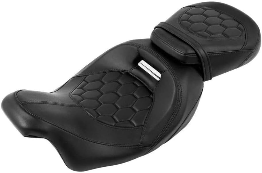 Motorcycle Passenger Seat Touring CVO Road King Street Electra Standard FLHT 2009-2023(Orange)