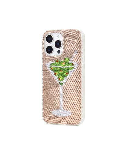 Image of JW PEI Olive Martini Artificial Crystal Phone Case - Gold