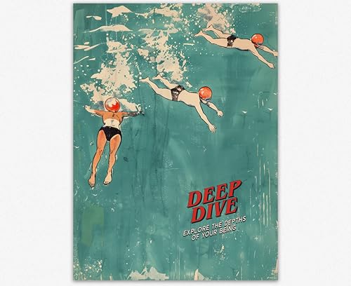 Affiche sous-marine pour décorer un salon style bord de mer