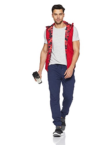 Image of Van Heusen Men Regular Fit Joggers - Cotton Rich Elastane - Quick Dry, Media Pocket, Drawstring Waist