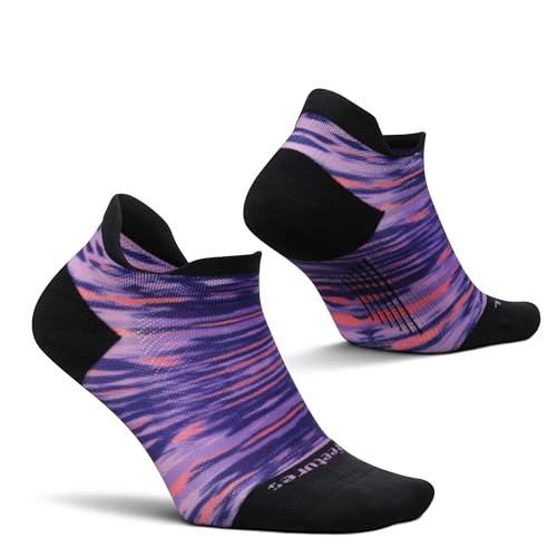 Image of Feetures Elite Light Cushion No Show Tab Sock Wave