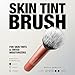 Real Techniques Skin Tint Base Brush, Liquid Foundation Makeup Brush for Skin Tint & Tinted Moisturizer, Streak-Free Blending, UltraPlush Bristles, Cruelty-Free, 1 Count