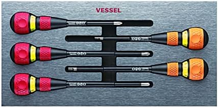 VESSEL BALL GRIP Ratchet Screwdriver (5PC. Set in EVA FOAM #1)