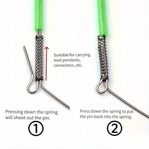 Set de 10 brazos para aparejo de pesca de agua salada acero inoxidable miniatura 3