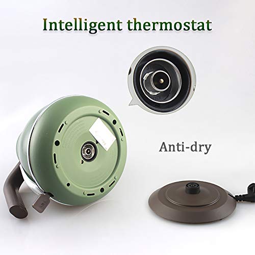 Tetera eléctrica de acero inoxidable doble pared 1.7L miniatura 2