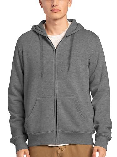 Hat and Beyond Mens Zip up Fleece Hoodie Sweatshirts Heavyweight Long Sleeve Active Jackets