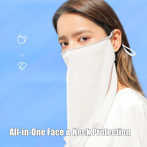 Earloop Neck Gaiter Breathable Cooling Face Cover Sun UV Protection Face Mask for Women Outdoor Sports3