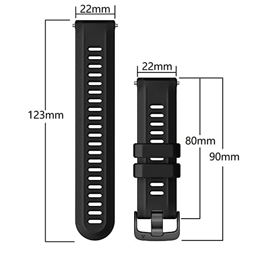 Bracelet QuickFit 22mm Garmin Forerunner silicone anti-irritation CZKE