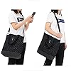 KALIDI Groß Damen Umhängetasche/Handtasche Canvas Tasche Schultertasche Totepack Shopper Casual Hobo Bag Crossbody Bag für Schule Büro Arbeit Reisen Ausflug Einkauf (ET-FBB02-yh002) #5