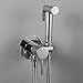 Handheld Bidet Sprayer for Toilet, Baby Cloth Diaper Sprayer Hot and Cold Water Toilet Sprayer Wall Mounted Brass Handheld Sprayer Kit for Personal Hygiene Cleaning,Chrome (Color : Chrome)