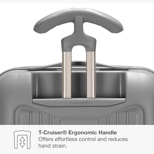 Image of Traveler's Choice Ultimax II Polycarbonate Hardside Luggage with Spinner Wheels, Slate Gray, 21-Inch Carry-On, Ultimax II Polycarbonate Hardside Luggage With Spinner Wheels