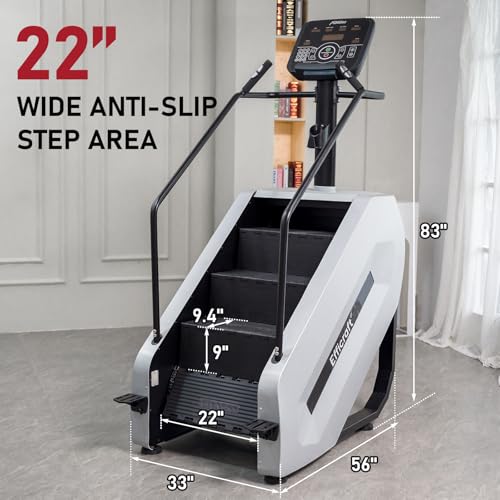 Stair Stepper Machine with LED Screen, Commercial Grade Stair Climber, Continuous Climbing Exercise Machine for Cardio, 15 Speed Levels Stair Master, 15-164 Steps/Min - Image 3