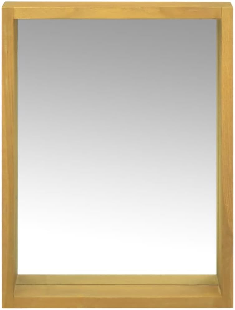 Mirror Cabinet,Entryway Cabinet,Display Cabinet,Kitchen Pantry Cabinets,Bathroom Cabinet,Living Room Cabinet,Industrial Style,for Living Room,Kitchen,Bedroom,Balcony,11.8"x3.9"x15.7" Solid Wood Teak