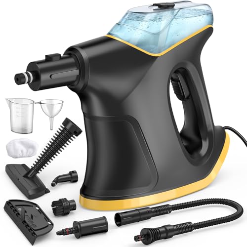 Heavy Duty Handheld Steam Cleaner, Multipurpose Pressurized Steam Cleaner with Continuous Steam &...