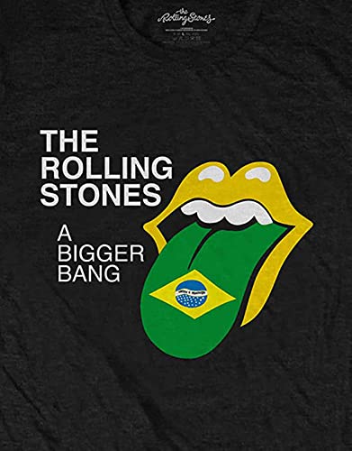 Rolling Stones The T Shirt Bigger Bang Brazil 80 Band Logo Nouveau Officiel Noir - Les Beatles, Paul McCartney, John Lennon, RIngo Starr, George Harrison Rolling Stones The T Shirt Bigger Bang Brazil 80 Band Logo Nouveau Officiel Noir – Image 4