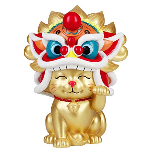 Statue de chat de la fortune en résine WXKAGF pour décoration de maison