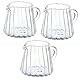 GLEAVI 2 Stück kleines Milchkännchen Tülle Schaum - Kaffeemilchkrug - Tee Milchglas espressomaschine gläser Tasse aus Milchglas Creamer Pitcher Glas mit hohem Borosilikatgehalt