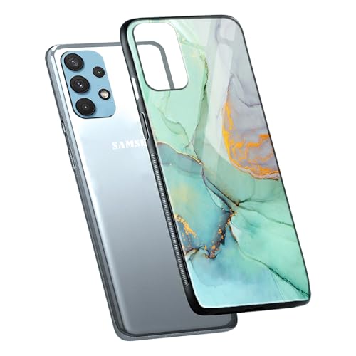 Image of COLORflow Back Cover Compatible with Samsung Galaxy A23 4G / A23 5G | Green Marble | Shockproof TPU Bumper Cover with Camera Protection Back Cover