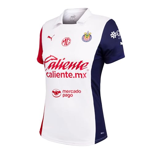 La mejor selección de Jerseys para Mujer los 10 mejores. 43 PUMA, Jersey de Chivas Visitante 24-25, Mujer, Blanco, Talla M
