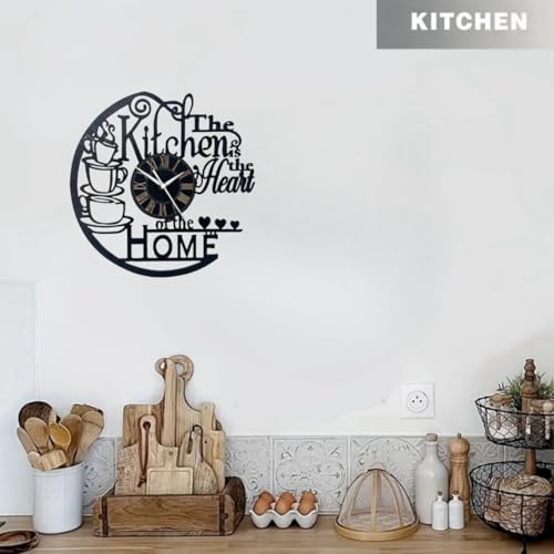 12-inch Coffee Cup Themed Kitchen Clock