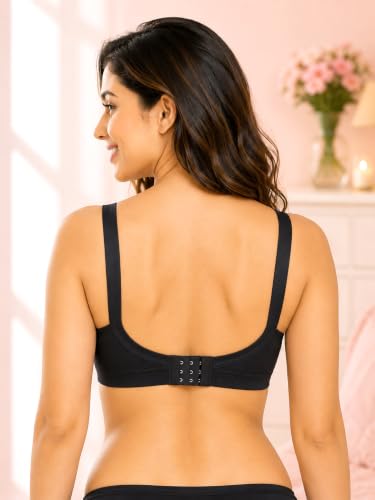 Image of SONA Women's Fit-Cross Cotton Full Coverage Non-Padded Everyday Bra