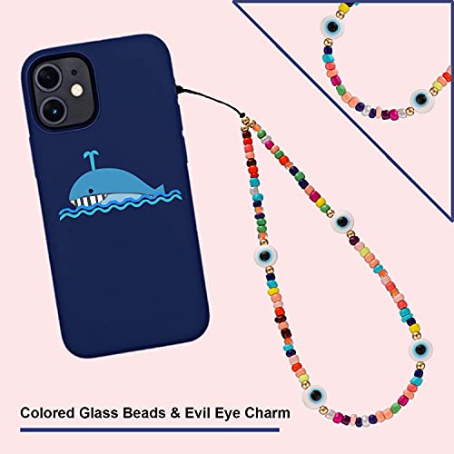 Taouzi Phone Charm Strap Beaded Phone Lanyard Wrist Strap Beaded Phone Charm Fruit Pearl Rainbow Color Beaded Phone Chain Strap Keychains For Car Keys Lanyard For Women Girls 6Pcs #TOP3