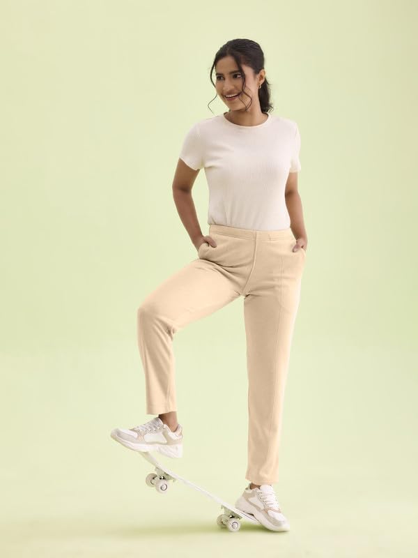 Image of GO COLORS Solid Ultra Warm Kurti Pant for Women | Mid Rise, Warm tech
