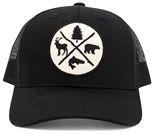 Image of KBETHOS Men's Women's Explore The Outdoors Mountains Scenery Unisex Trucker Baseball Cap