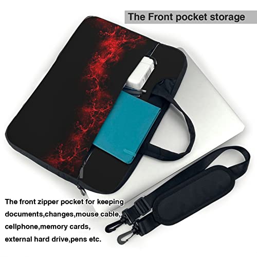 Bolso para laptop resistente AMAZWI Explosion Burst rojo negro 13-15.6 pulg miniatura 4