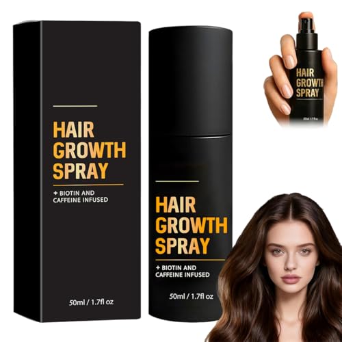 VRYNDH Sérum en spray para el cabello para hombres/mujeres, acelera el crecimiento, previene la caída, con biotina y aceite de romero, 50 ml.