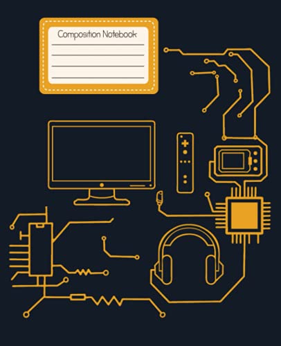 Video Game Composition Notebook Journal - Wide Ruled - 100 Pages