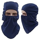 Tactical Balaclava Hood, Skiing Face Mask, Breathable / Lightweight / Cold Weather / Multi Purpose / Winter Motorcycle Bike Bicycle Helmet Cycling Mask for Kids Women Ladies Men by Dseap, Navy Blue