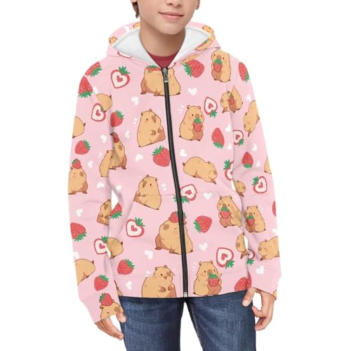 Image of Biyejit Kids Novelty 3D Graphic Printed Hooded Sweatshirt