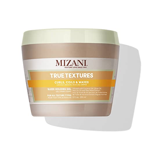 Mizani True Textures Sleek Holding Gel | Firm Hold Hair Gel | Flexible Flake-Free | For All Hair Types