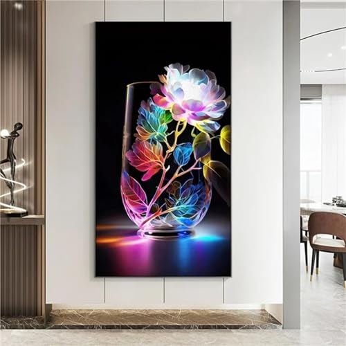 Diamond Painting Kit Complet Rose Grand Format 60x140cm DIY