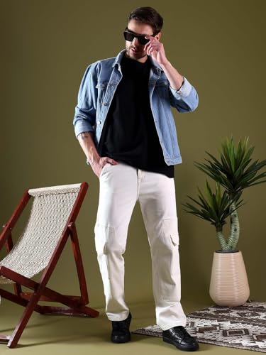Image of KOTTY Men Mid Rise Straight Jeans