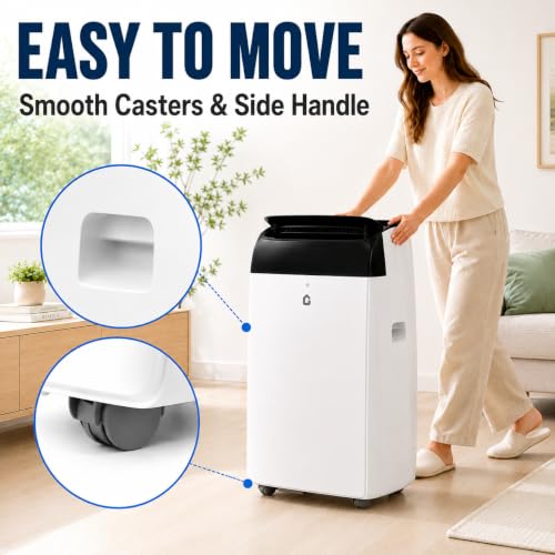 Image of 14,000 BTU Portable Air Conditioners, Cools Large Room Up to 700 Sq.Ft, 4-in-1 AC Unit with Dehumidifier & Fan, Remote Control, Quiet Sleep Mode, Energy Efficient for Home Office Garage