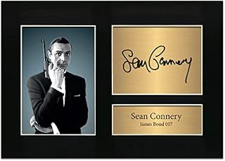 Zulu Image Sean Connery James Bond 007 Signed | Autograph A4 Printed Photo Reproduction Print Picture Poster Display No75, Black