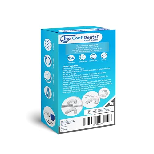 image for The ConfiDental - Pack of 4 Moldable Mouth Guard for Teeth Grinding Cl