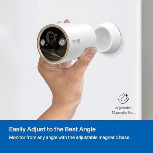 Image of Tapo MagCam 4K Outdoor Wireless Security Camera - Up to 200-Day Battery, Magnetic Mount, Person /Vehicle Detection, Subscription-Free Local Storage or Optional Cloud, Works with Alexa, C460 (3-Pack)