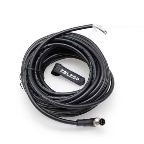 Cable sensor M12 5 pines A-Coded macho a extremos libres 10m PVC IP67 miniatura 7