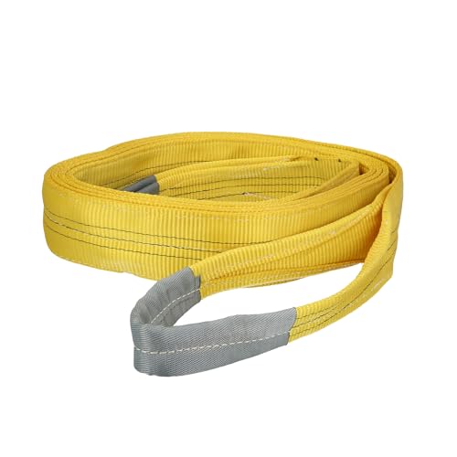 WOLFPACK LINEA PROFESIONAL Eslinga Plana Doble Banda 3.000 Kg. Factor Seguridad 7:1, Longitud: 3 Metros Ancho 9 cm. 100% Poliester. Color Amarilla