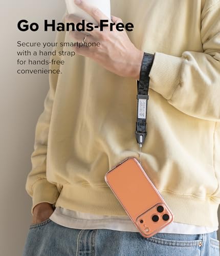 Image of Ringke Hand Strap [Anti Theft & Drop] Multipurpose Adjustable Wrist Lanyard with Easy Release Buckle for iPhone /Galaxy /Pixel Phone Cases, Cameras, etc
