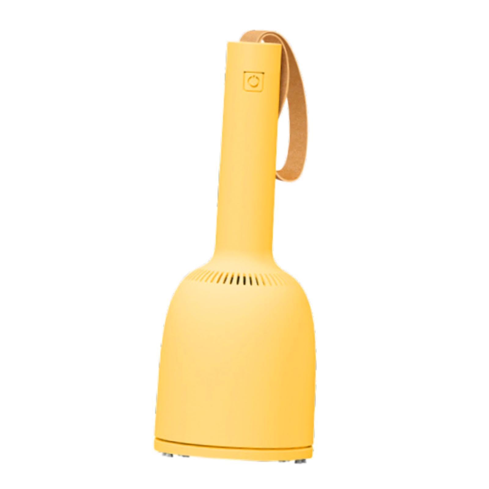 perfk Desktop Vacuum Cleaner Mini Vacuum Cleaner Practical Adjustable Dust Cleaner for Small Areas Cleaning Eraser Crumbs Piano, Yellow