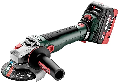 Metabo WVB 18 LT BL 11-125 Quick Akku-Winkelschleifer 18V (Schleifer/Schleifgerät/Schleifmaschine, 2x Akkus, Ladegerät in metaBOX) # 613057660